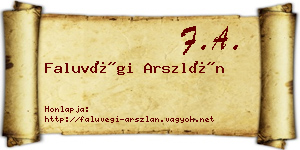Faluvégi Arszlán névjegykártya